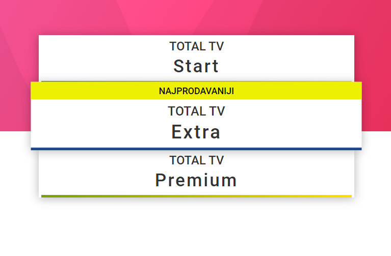 total tv paketi, start, extra, premium